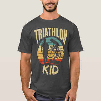 T-shirt Triathlon Enfant Sportif Amoureux du triathlon gar