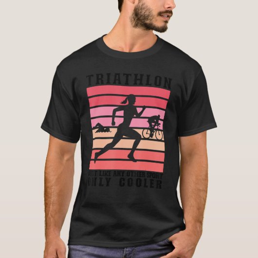 T-shirt Triathlon Femmes Triathlètes Course Vélo de natati (Devant)