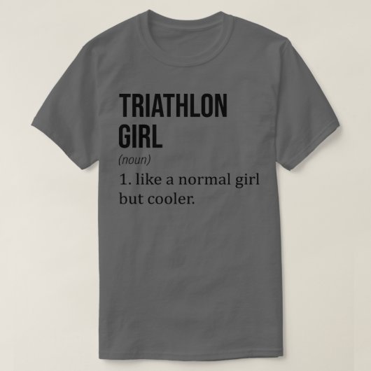 T-shirt TRIATHLON Fille Comme Une Fille Normale Mais Glaci (Design devant)