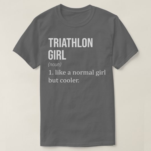 T-shirt TRIATHLON Fille Comme Une Fille Normale Mais Glaci (Design devant)