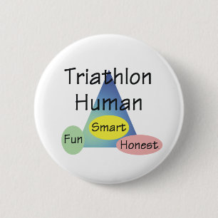 T-SHIRT Triathlon Human Ronde Button 5,7 Cm