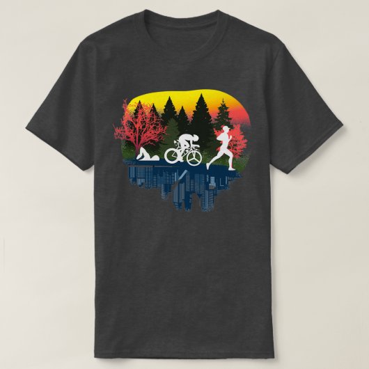 T-shirt Triathlon magnifique nature 1 (Design devant)