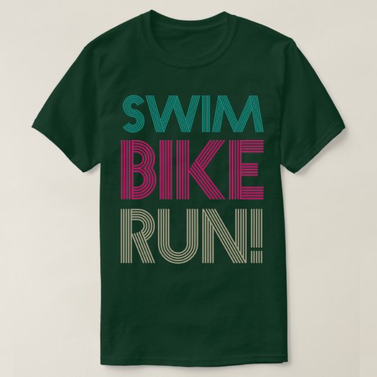 T-shirt Triathlon nage vélo course 2 (Design devant)