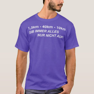 T-shirt Triathlon nage vélo course cadeau 14