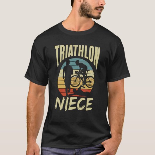 T-shirt Triathlon Niece Triathlete Sport (Devant)