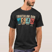 T-shirt Triathlon Papa Triathlète Père Fixer des trucs (Devant)