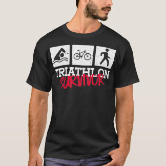 T-shirt Triathlon Survivant Triathlon Formation Triathlon