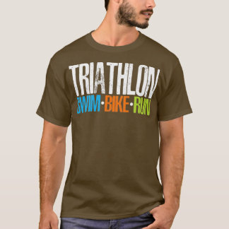 T-shirt Triathlon Swim Bike Run 1