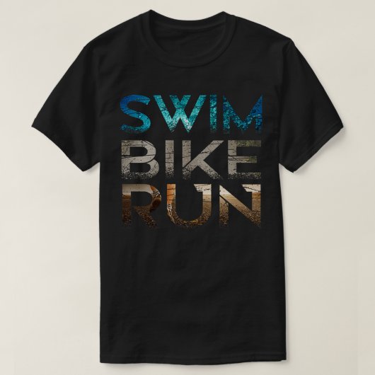 T-shirt Triathlon Swim Bike Run 62 (Design devant)