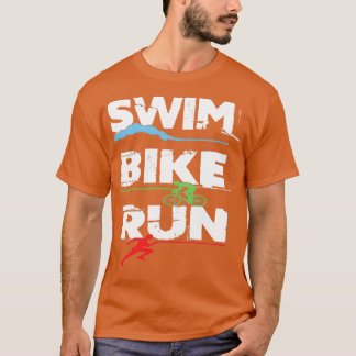 T-shirt Triathlon Swim Bike Run Triathlète 60 2