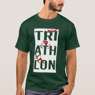 T-shirt Triathlon Swim Bike Run Triathlète 62