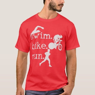T-shirt Triathlon Swim Bike Run Triathlète 96