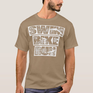 T-shirt Triathlon Swim Bike Run Trithlete