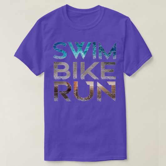 T-shirt Triathlon Swim Vélo Run 7 (Design devant)