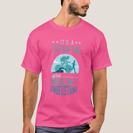 T-shirt Triathlon Thing Swim Cycle Run Triathlon Supporter (Devant)