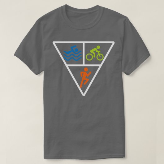 T-shirt Triathlon Triangle Swim Course Vélo Triathlète Sti (Design devant)