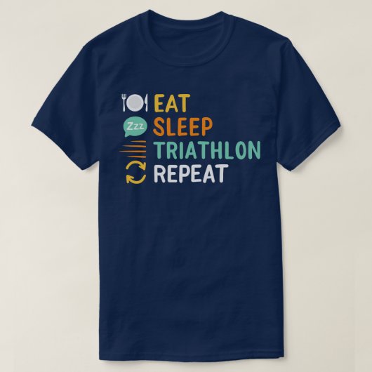 T-shirt Triathlon Triathelete (Design devant)
