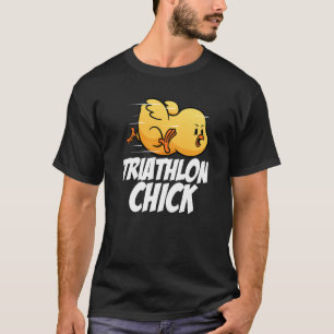 T-shirt Triathlon Triathlon Triathlon de course de poussin