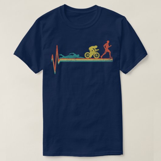 T-shirt Triathlon Triathlon Vintage (Design devant)