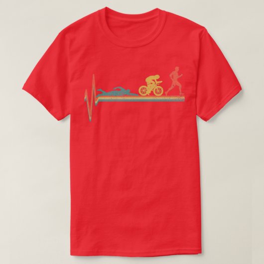 T-shirt Triathlon Triathlon Vintage (Design devant)