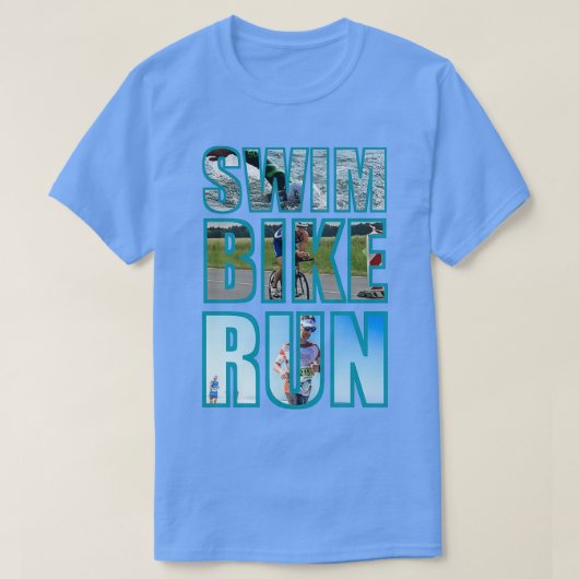 T-shirt TriathlonSwimBikeRun (Design devant)