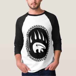 T-shirt Tribal Bear Art Jersey Bear Claw Hommes Chemises