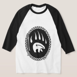 T-shirt Tribal Bear Art Jersey Bear Claw Hommes Chemises