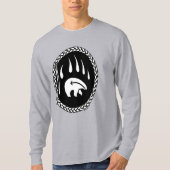 T-shirt Tribal Bear Art Shirt Bear Claw Hommes Tee - shirt (Devant)