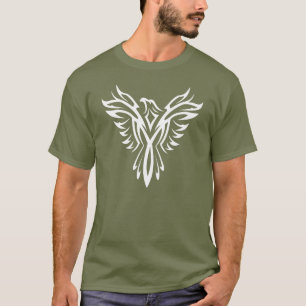 T-shirt tribal blanc de conception de tatouage
