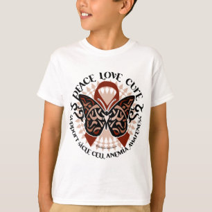 T-shirt Tribal de papillon de drépanocytose