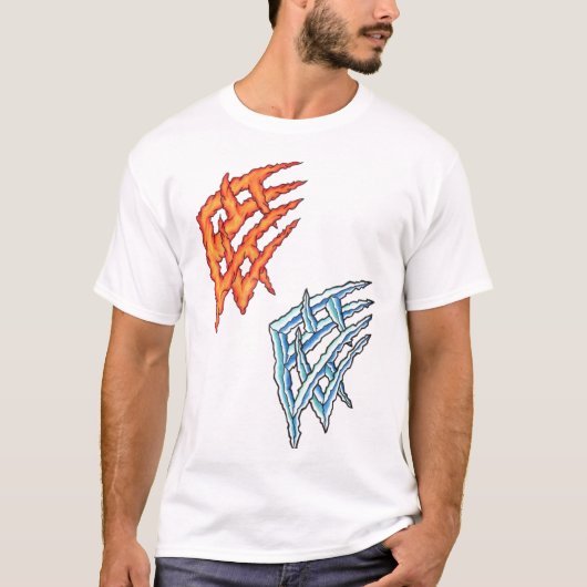 T-shirt Tribal du feu et de glace (Devant)