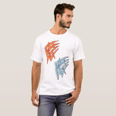 T-shirt Tribal du feu et de glace (Devant entier)