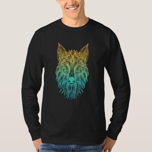 T-shirt Tribal Fox Head (Devant)
