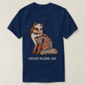 T-shirt Tribal Fox Orcas Island Washington Native American (Design devant)