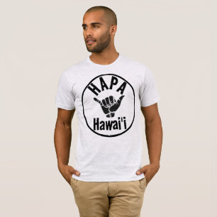 T-SHIRT TRIBAL HAPA HAWAII SHAKA