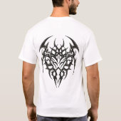 T-shirt Tribal Heart Scrollwork (Dos)