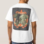 T-shirt  Tribal Mask with Orange Crown (Dos)