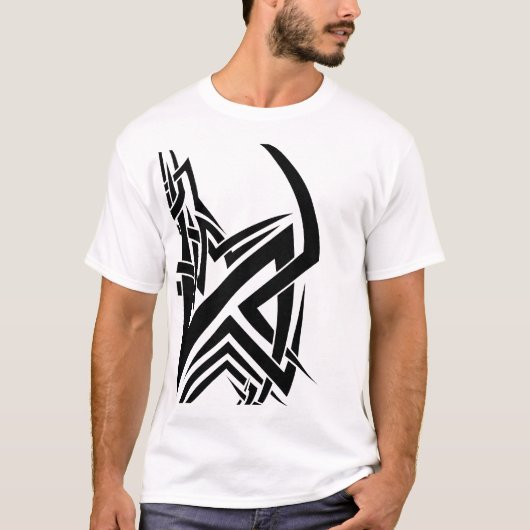 T-shirt Tribal noir (Devant)