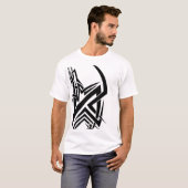 T-shirt Tribal noir (Devant entier)