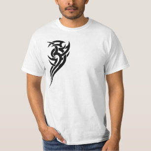 T-shirt Tribal noir conception 5 de coffre de 2 morceaux