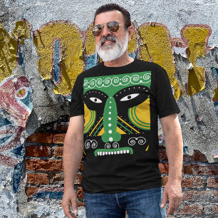 T-shirt Tribal Rituel Vert