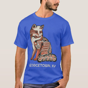 T-shirt Tribal Rouge De Georgetown KY Artwor Amérindien