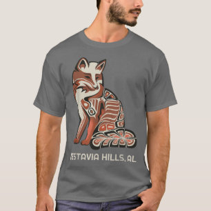 T-shirt Tribal Rouge De Vestavia Hills Artwo Autochtone Am