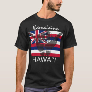 T-shirt TRIBAL SHAKA (HANG LOOSE) KamaNina HI FLAG BG