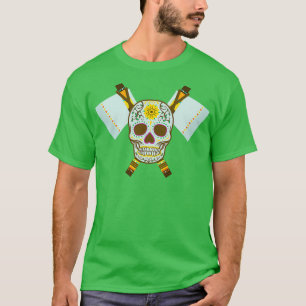 T-shirt Tribal Skull Dual Ax 10