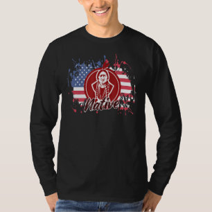 T-shirt Tribe amérindienne - Fierté du drapeau américain