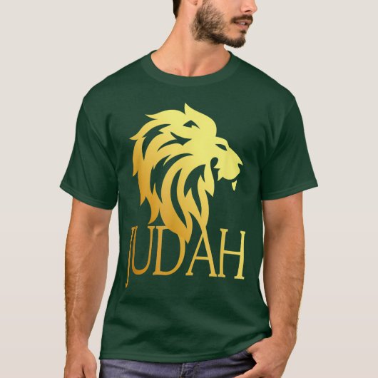 T-shirt Tribe De Juda Lion Messianic Yahshua Tee (Devant)