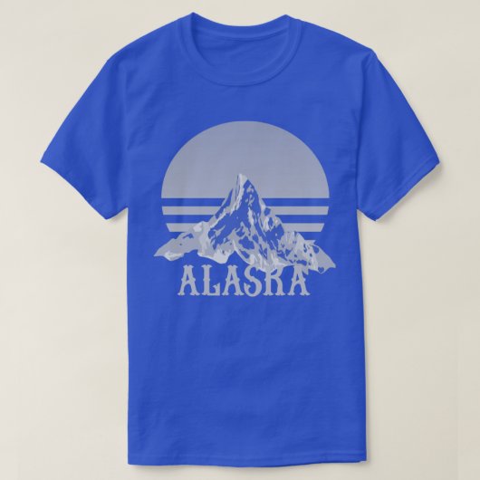 T-shirt Triblend Alaska State Mountains (Design devant)