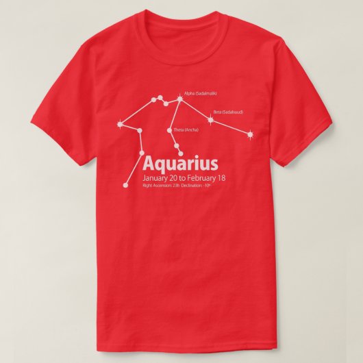 T-shirt Triblend Constellation Aquarius (Design devant)