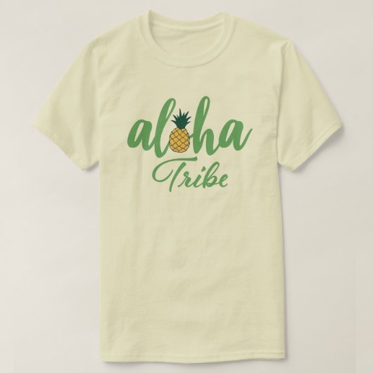 T-shirt Tribu Aloha Naturel (Design devant)